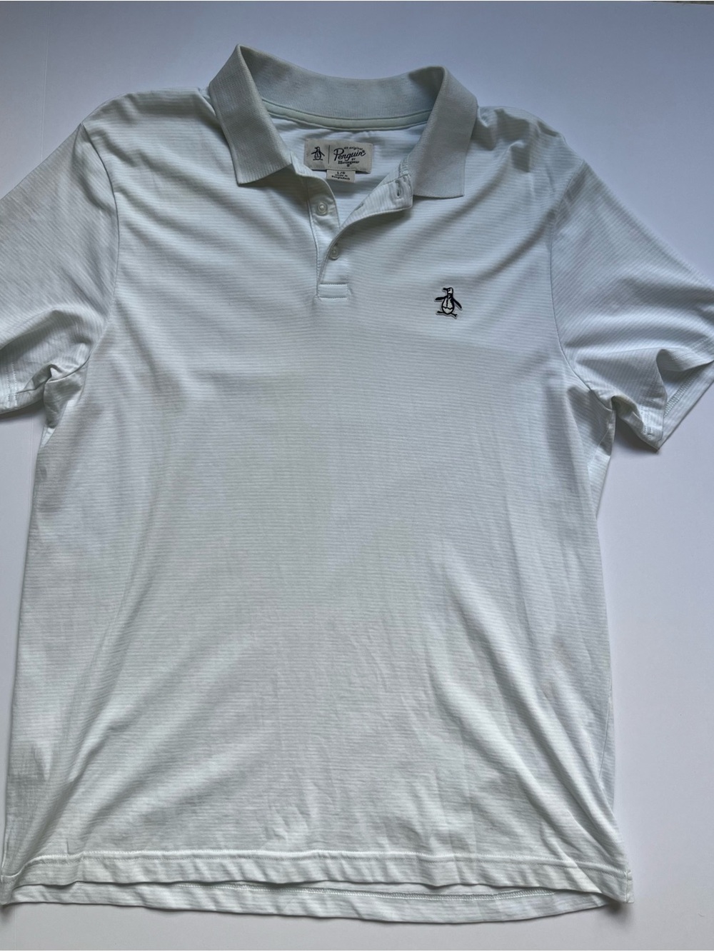 Original Penguin Men's Mint Green Polo with Penguin Logo